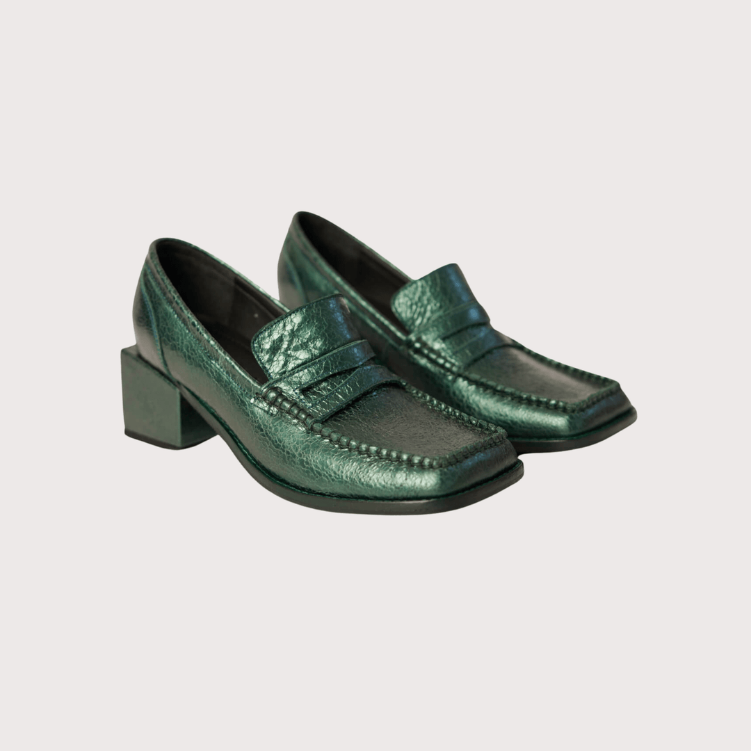 Cumbi Moccasins - Green by Canella at White Label Project