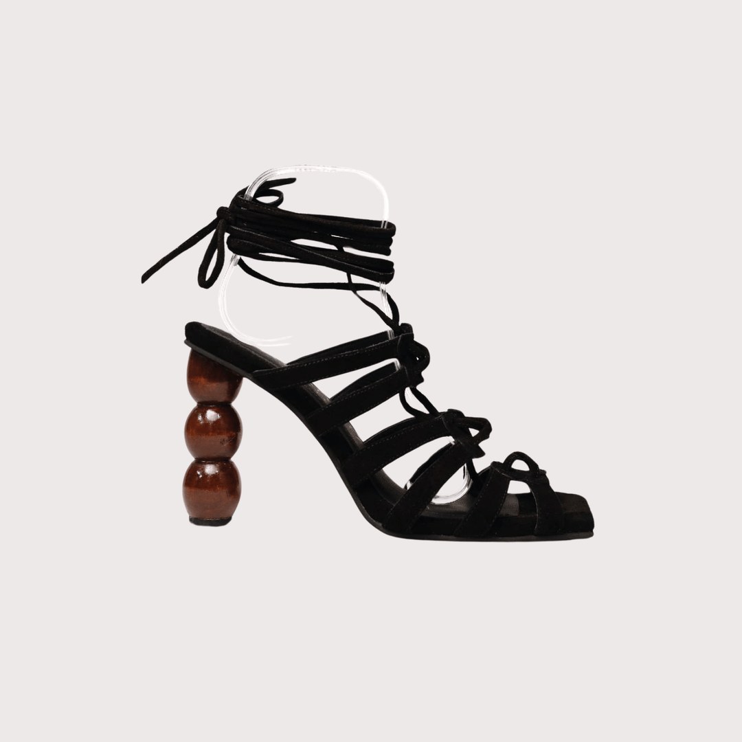 Roman Heels - Black by Canella at White Label Project