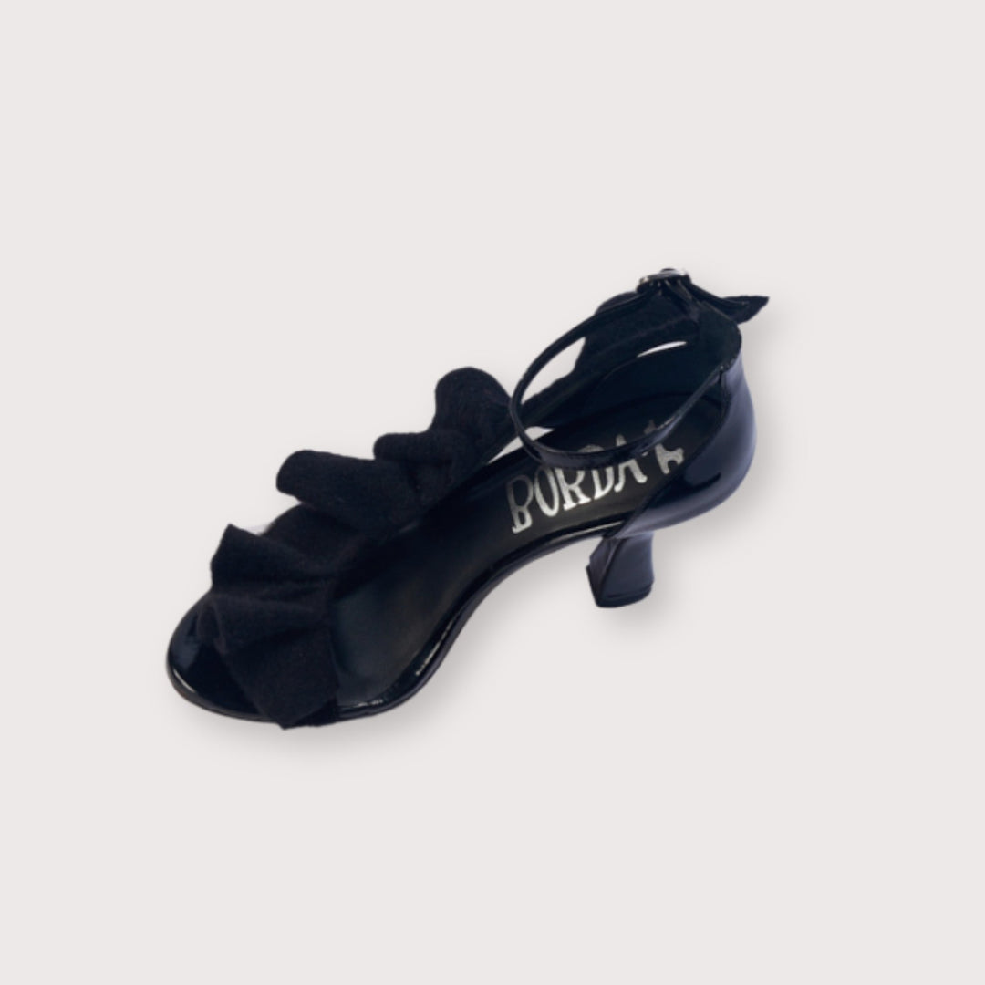 Sarbella Sandals Black by Cornelio Borda at White Label Project