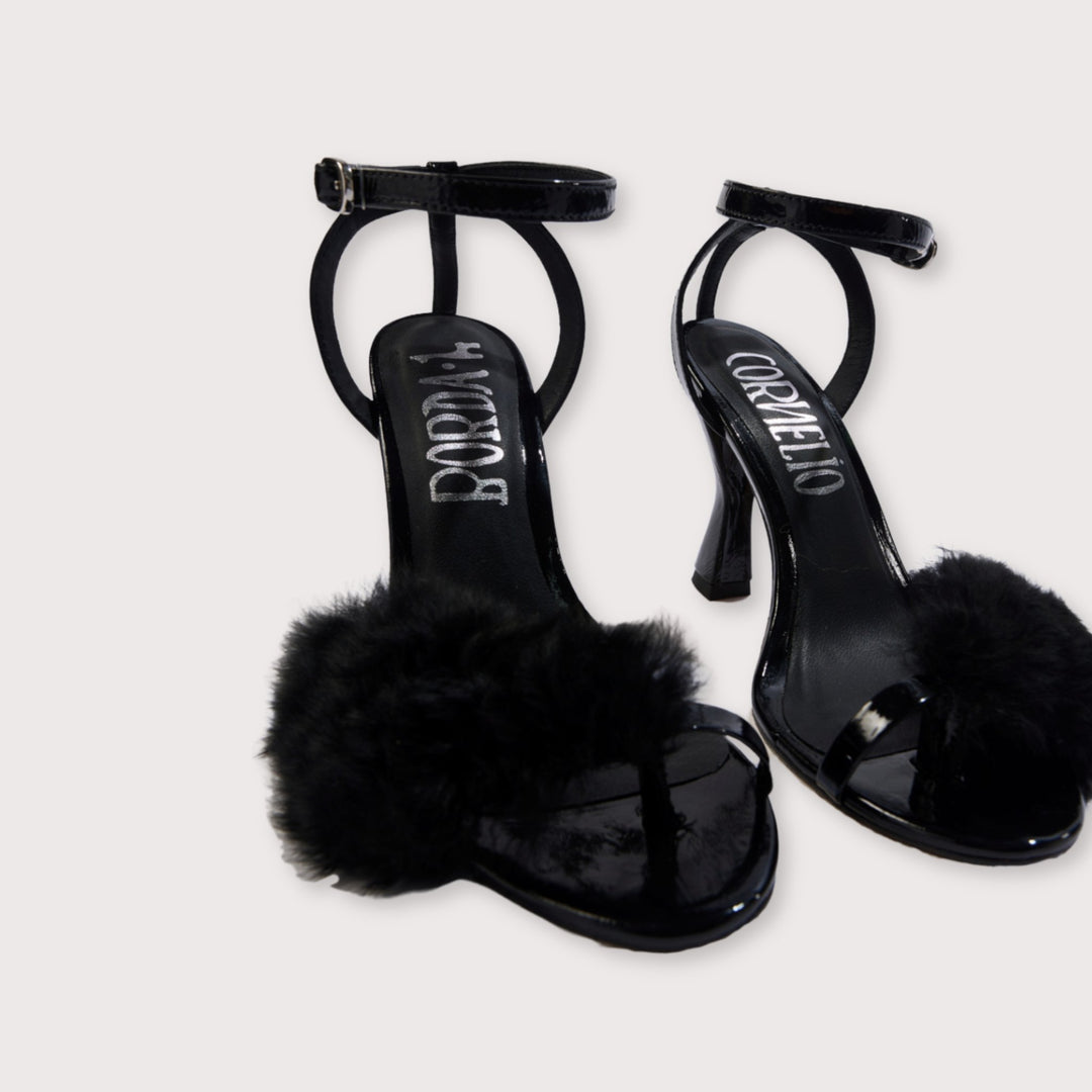 Tintina Sandals Black by Cornelio Borda at White Label Project