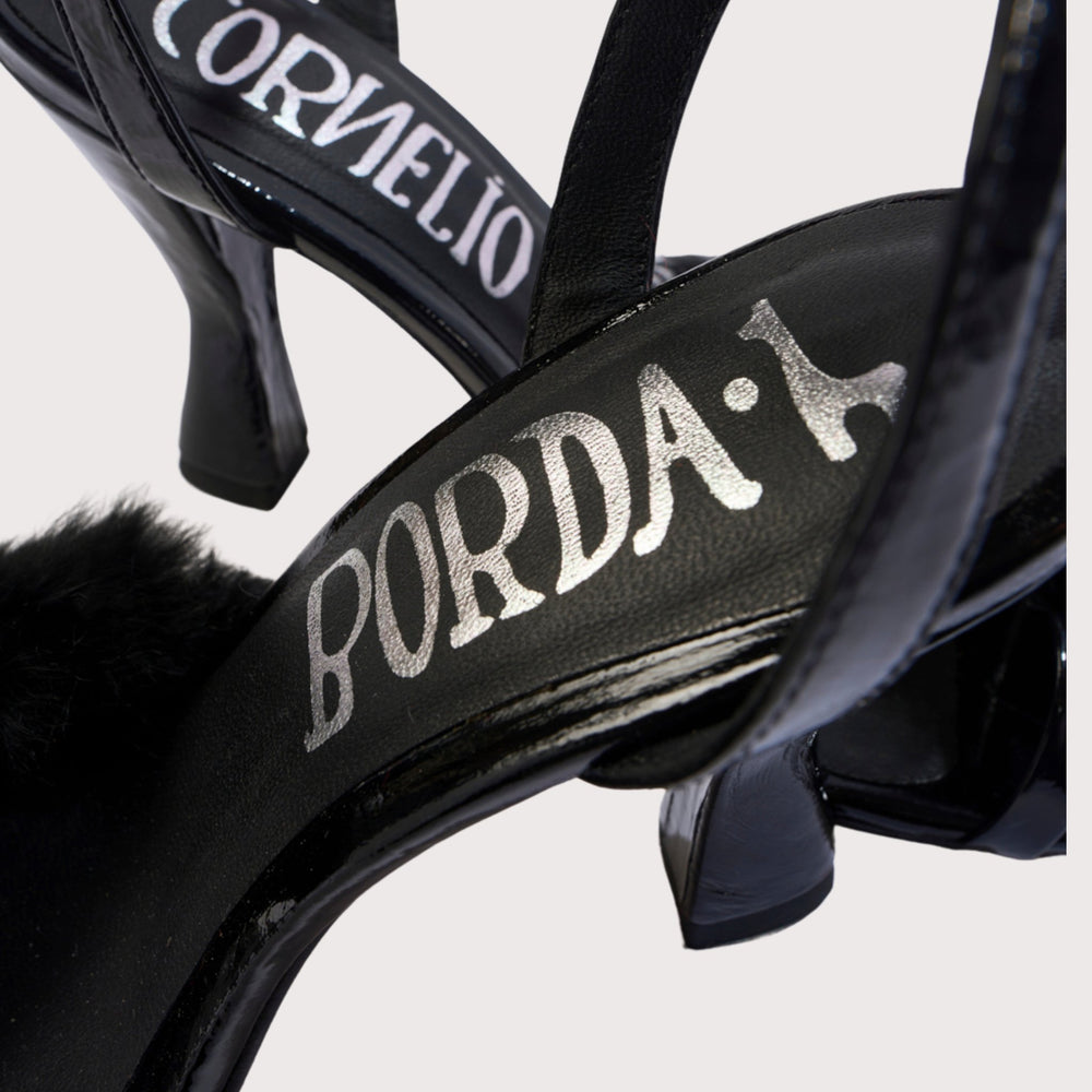 Tintina Sandals Black by Cornelio Borda at White Label Project