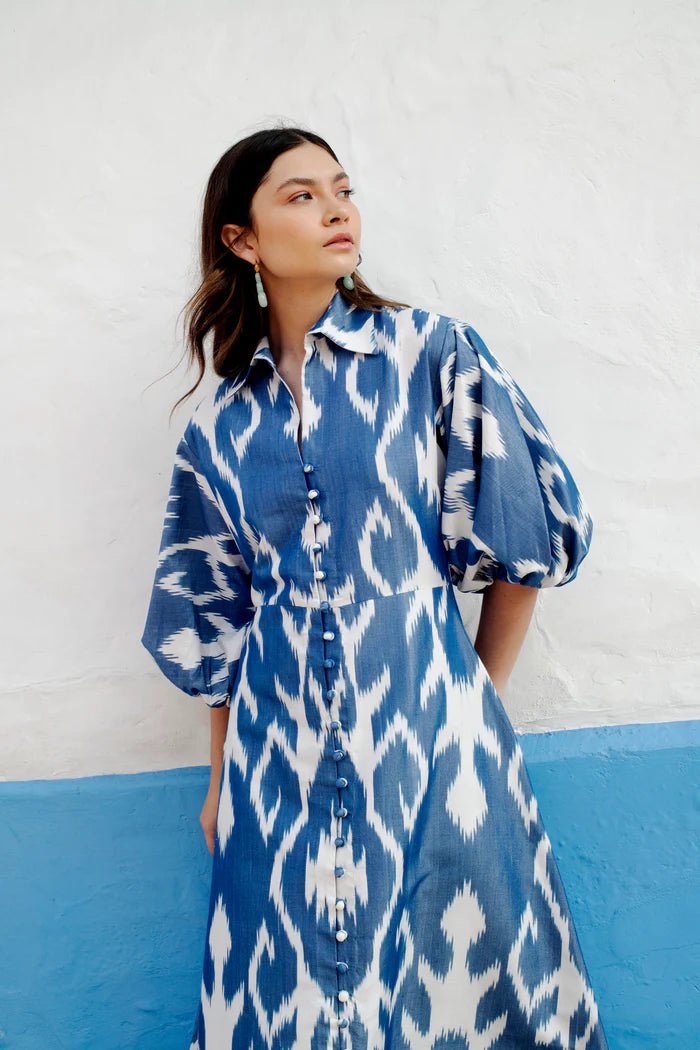 Jodhpur Dress - Blue by De Castro at White Label Project