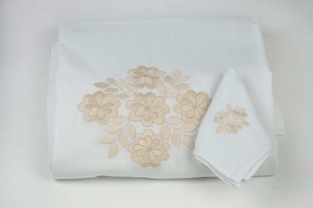 Aguacatenango Tablecloth + Napkins by Ensamble Artesano at White Label Project