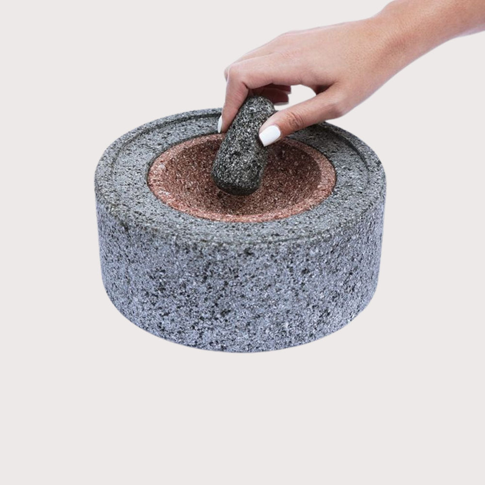 Bicolor Molcajete by Ensamble Artesano at White Label Project