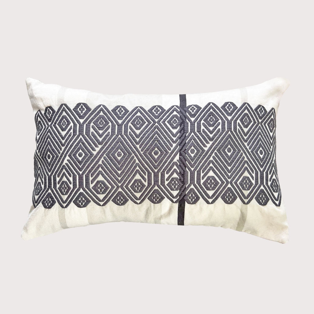 Gertrud Cushion Cover - Grey by Ensamble Artesano at White Label Project