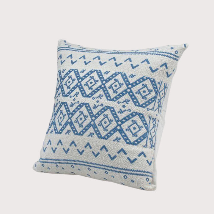 Kaomtealhucum Cushion Cover 40x40 Blue by Ensamble Artesano at White Label Project