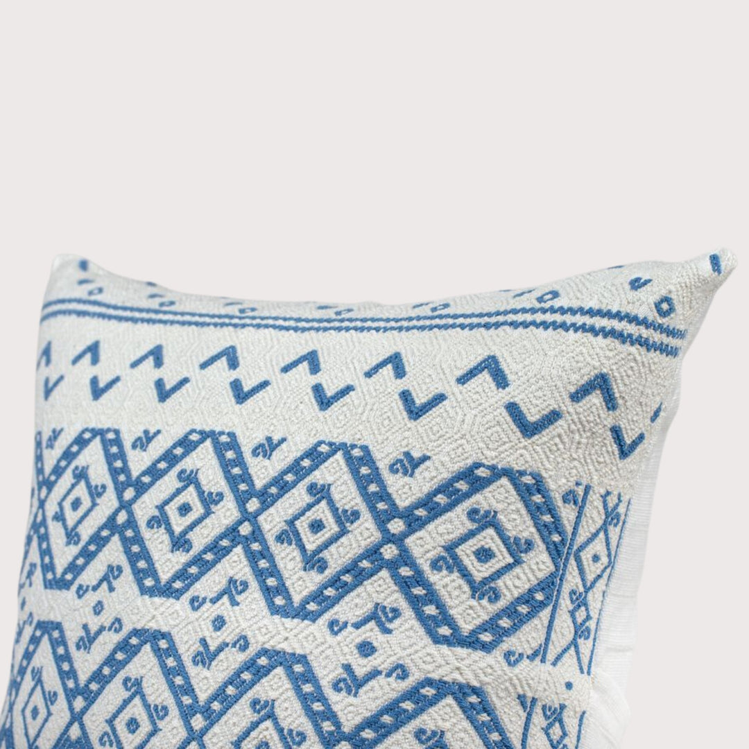 Kaomtealhucum Cushion Cover 40x40 Blue by Ensamble Artesano at White Label Project