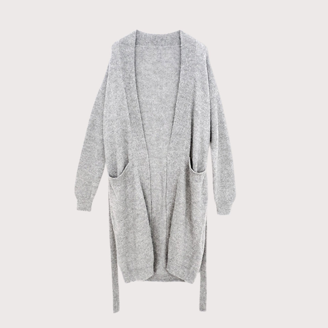 Eva Knitted Cardigan - Grey by Folkdays at White Label Project