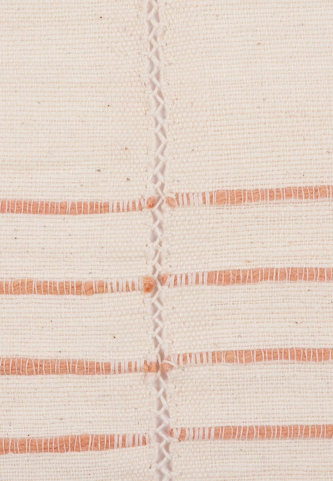 Hand - Woven Picnic Blanket - Beige/Orange by Folkdays at White Label Project