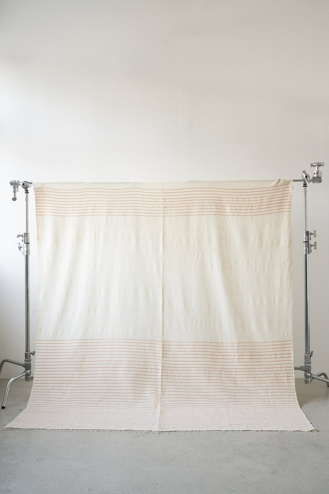 Hand - Woven Picnic Blanket - Beige/Orange by Folkdays at White Label Project