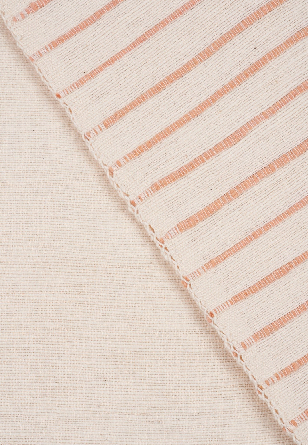 Hand - Woven Picnic Blanket - Beige/Orange by Folkdays at White Label Project