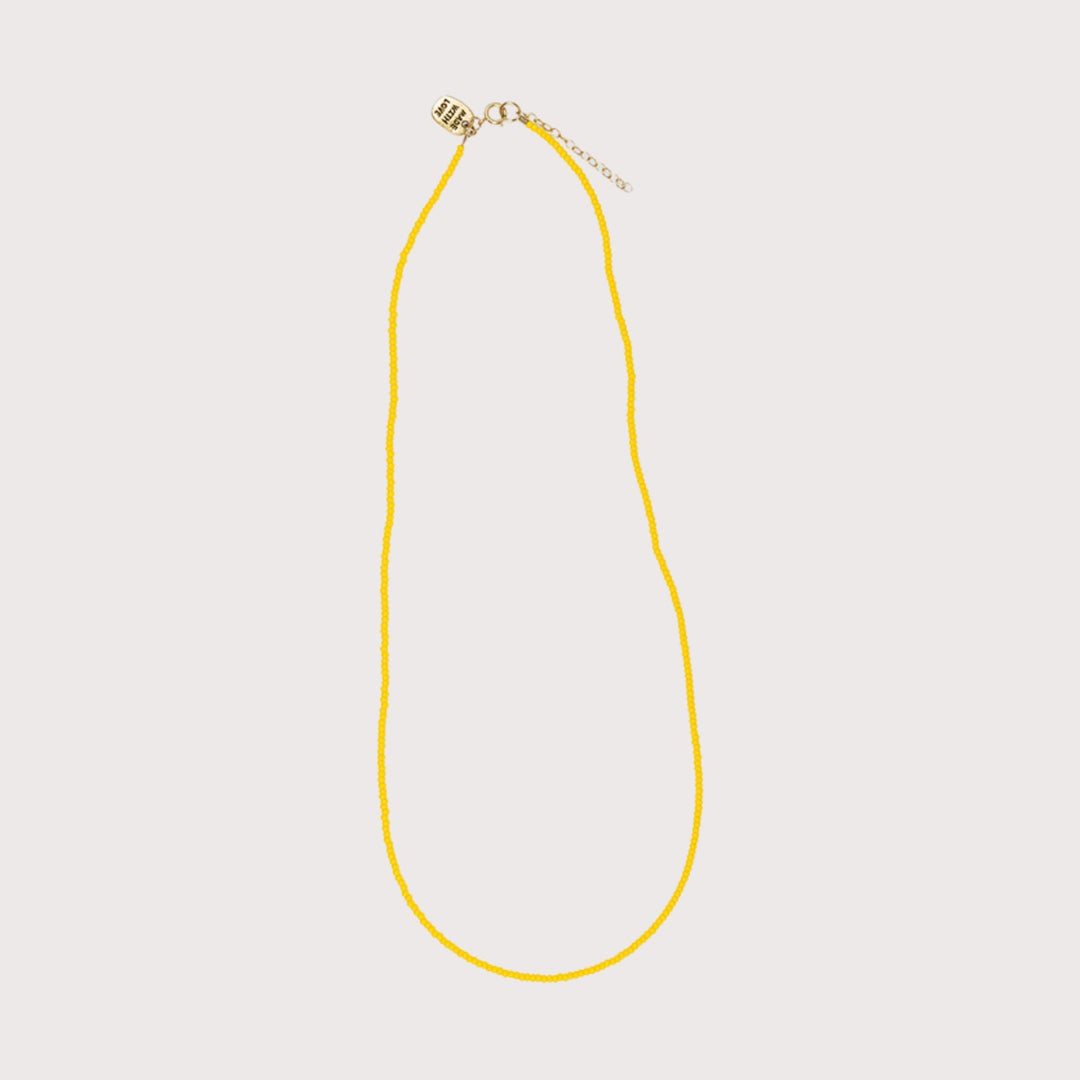 Necklace Glass Beads - Yellow by Folkdays at White Label Project