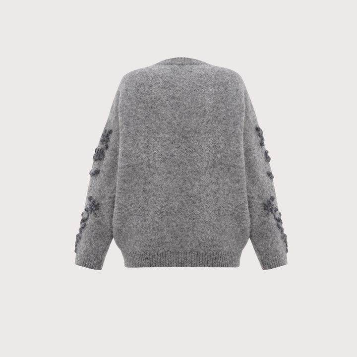 Flowers Sweater - Grey by Gunia Project at White Label Project