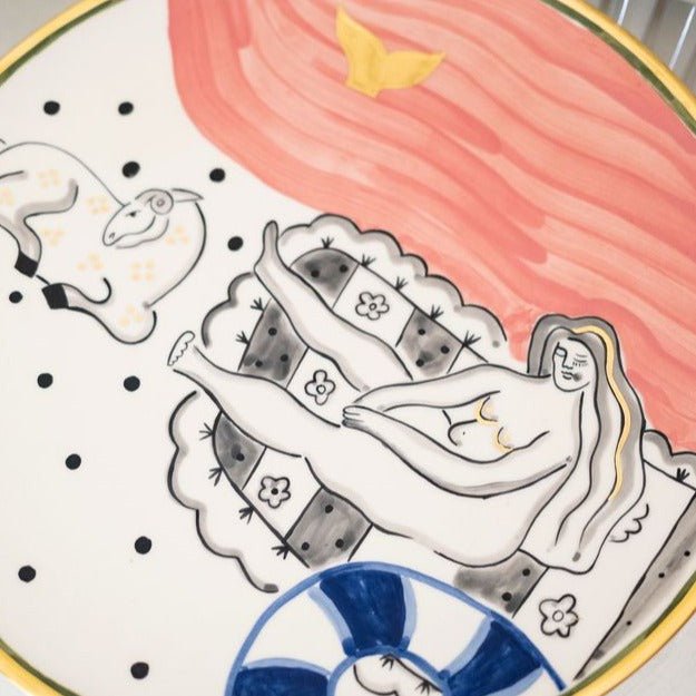 Plate — Beach Girl by Gunia Project at White Label Project