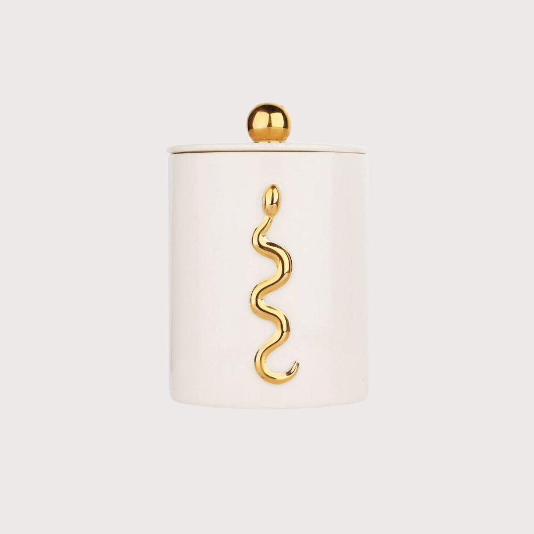 Serpent Glass Candle Milk by Gunia Project at White Label Project