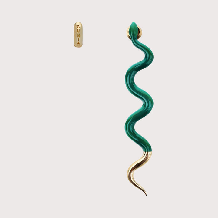 Serpent Mono Earring by Gunia Project at White Label Project