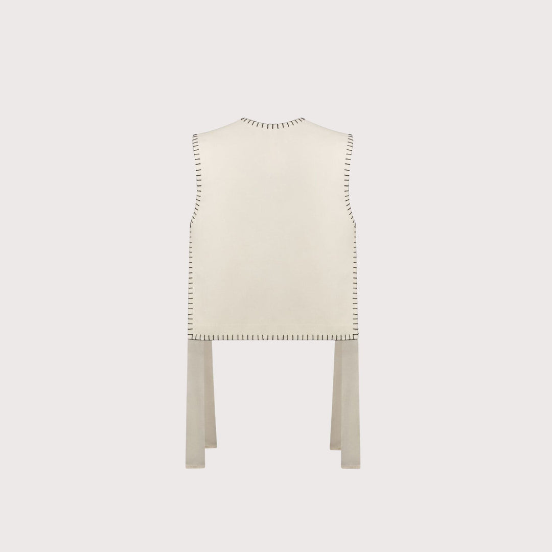 Vatslava Embroidered Vest by Gunia Project at White Label Project