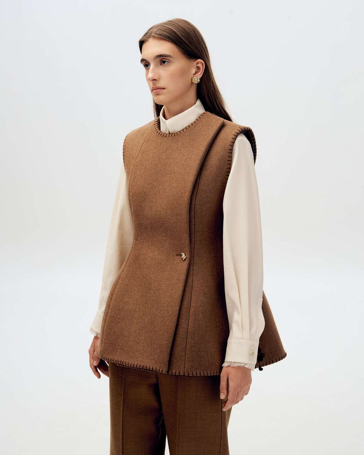 Vest Korsetka - Brown by Gunia Project at White Label Project