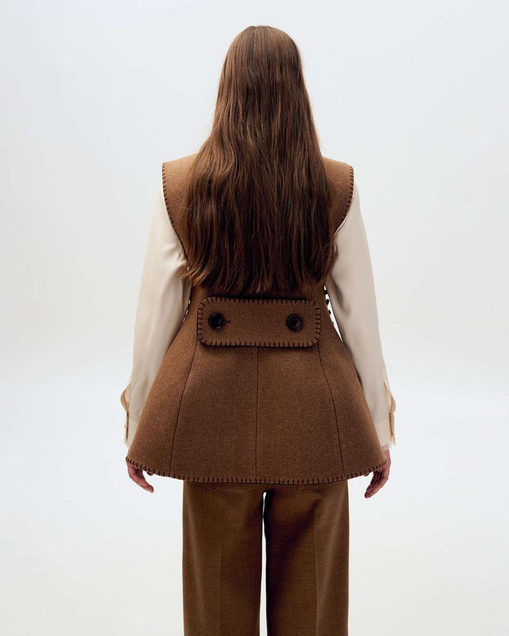 Vest Korsetka - Brown by Gunia Project at White Label Project