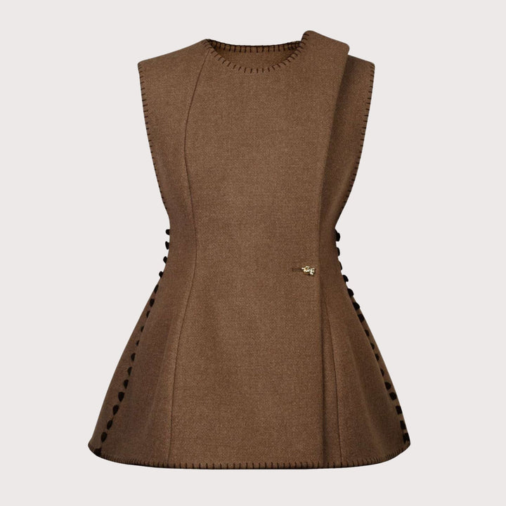 Vest Korsetka - Brown by Gunia Project at White Label Project