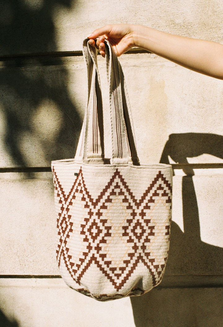 Wayuu Sand Bag - Beach Bag by Hilo Sagrado at White Label Project