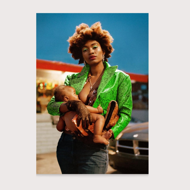 Geordan and her baby - Lois Cohen by Lois Cohen at White Label Project