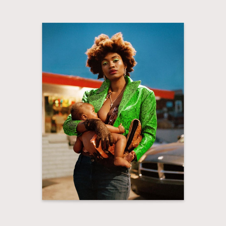 Geordan and her baby - Lois Cohen by Lois Cohen at White Label Project