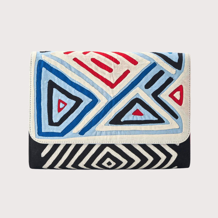 Labyrinth Small Kuna Clutch by Mola Sasa at White Label Project