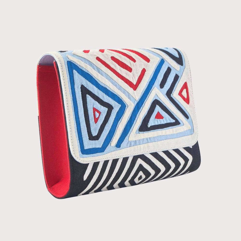 Labyrinth Small Kuna Clutch by Mola Sasa at White Label Project