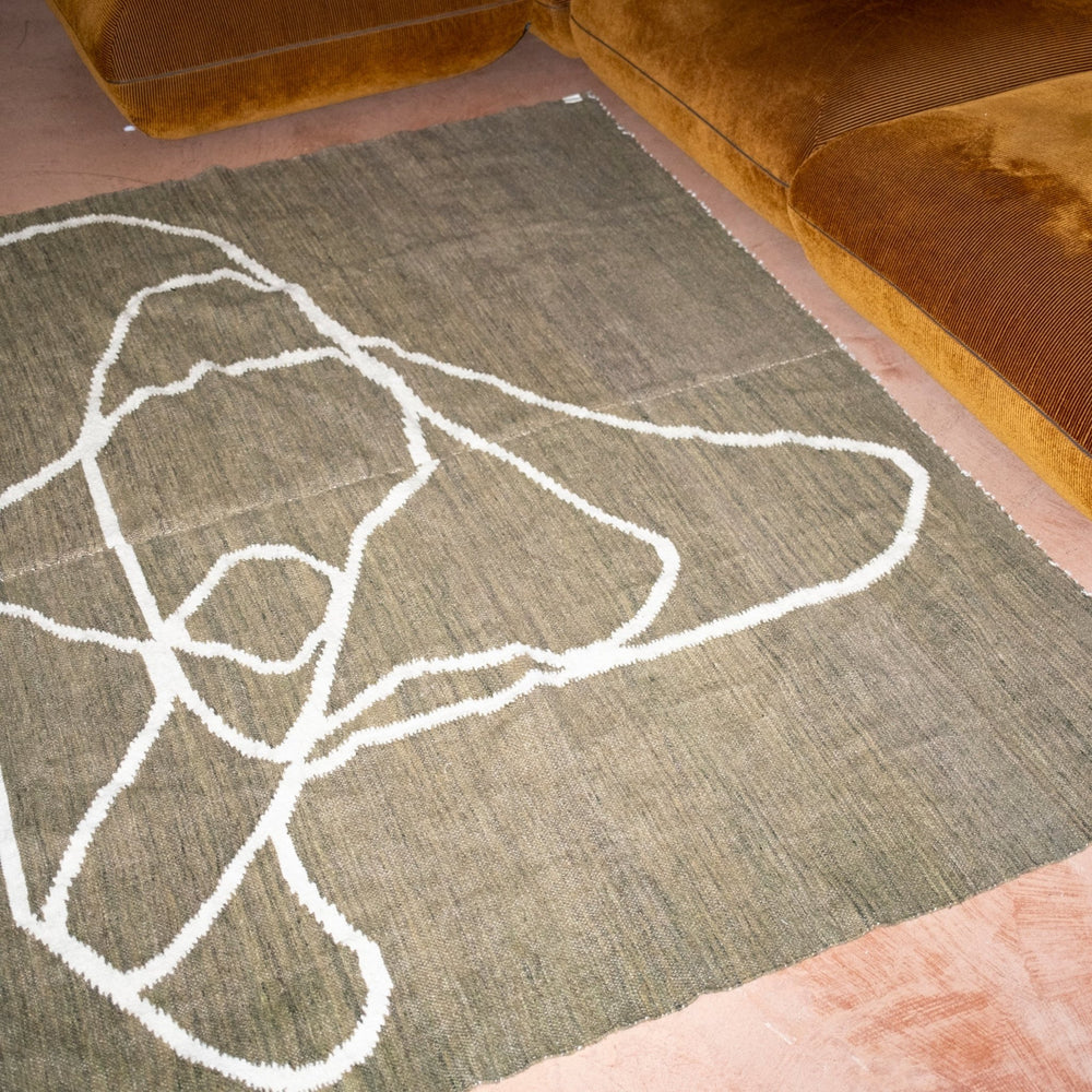 Doodle Rug Green by Nada Duele at White Label Project