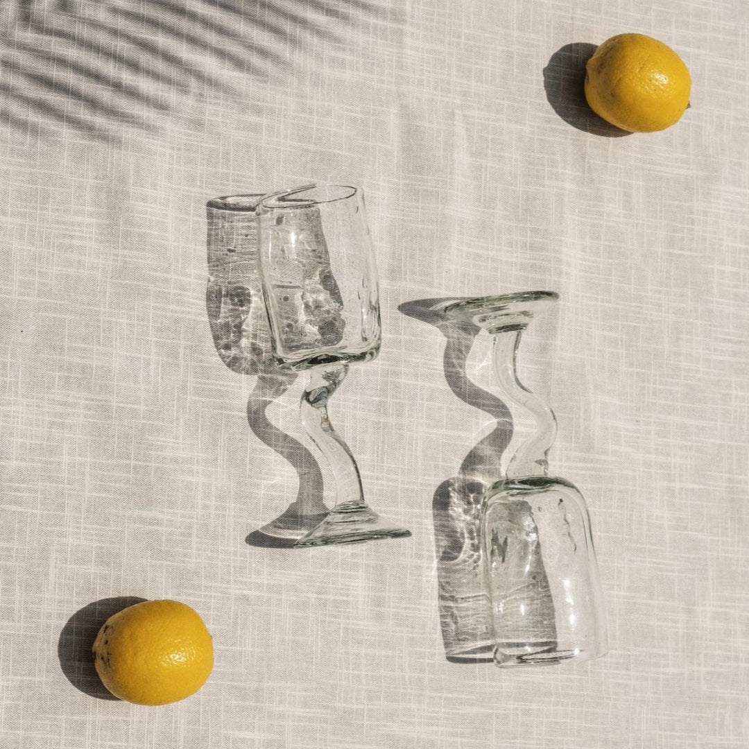 Galia Wine Glasses by Nada Duele at White Label Project