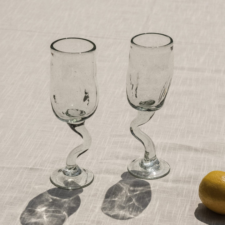 Galia Wine Glasses by Nada Duele at White Label Project