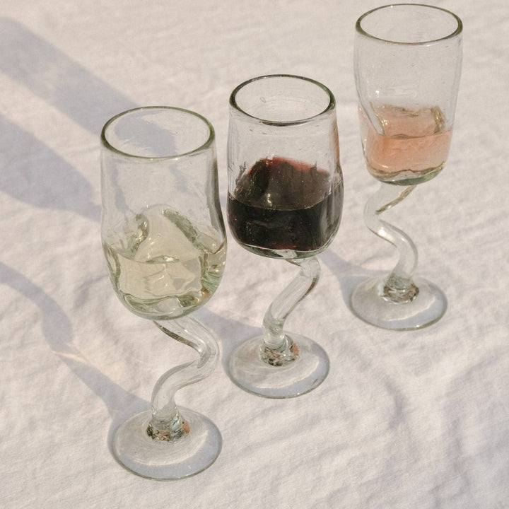 Galia Wine Glasses by Nada Duele at White Label Project