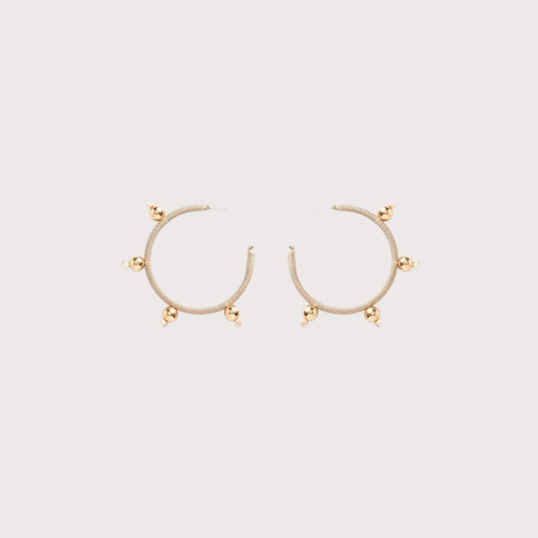 Ouroboros Earrings — Beige by Pichulik at White Label Project