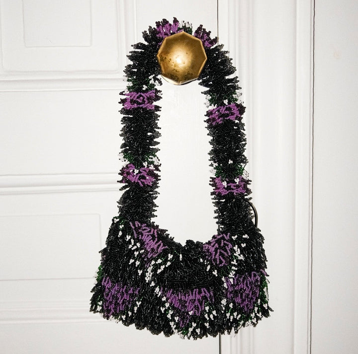 Bag Nina - Purple/Black/White by Sac De Soul at White Label Project