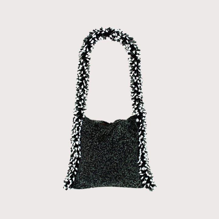 Camila Bag - Black/White by Sac De Soul at White Label Project