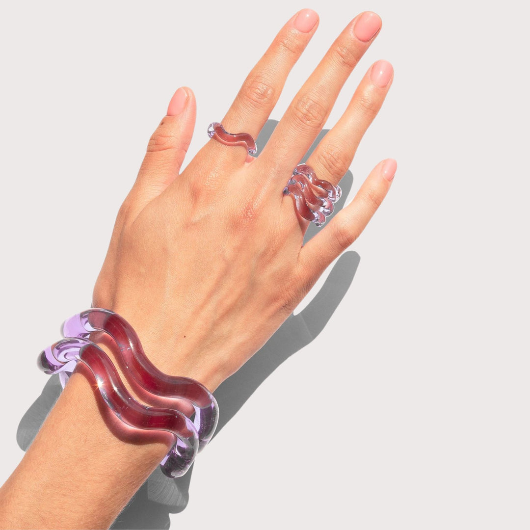 Onda Bracelet - Lilac by Studio Conchita at White Label Project