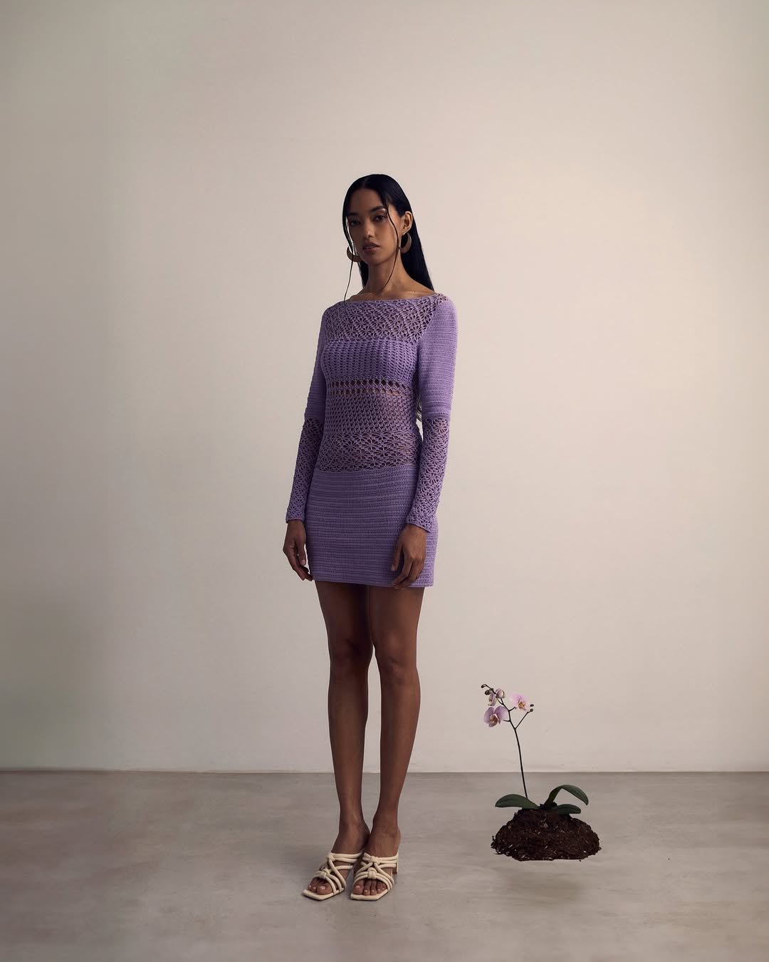 Quidia Dress - Lilac by The Sake Project at White Label Project