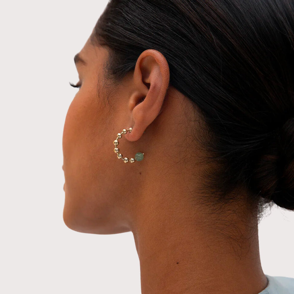 Mizpah Hoop Earrings by Pichulik at White Label Project